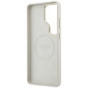 Etui Guess Rhinestone Round Logo MagSafe do Samsung Galaxy S26 Ultra beżowy