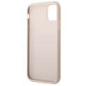 Guess GUHCN61G4GFPI iPhone 11 6,1" różowy/pink hard case 4G Metal Gold Logo