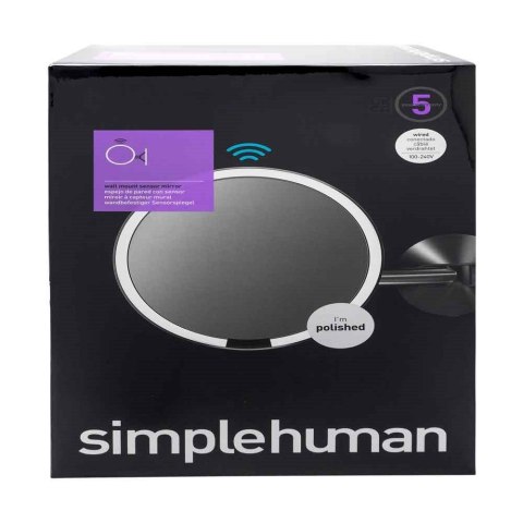 Simplehuman ST3016 lusterko do makijażu Śruby Okrągły Stal szczotkowana