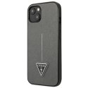 Guess GUHCP13SPSATLG iPhone 13 mini 5,4" srebrny/silver hardcase SaffianoTriangle Logo