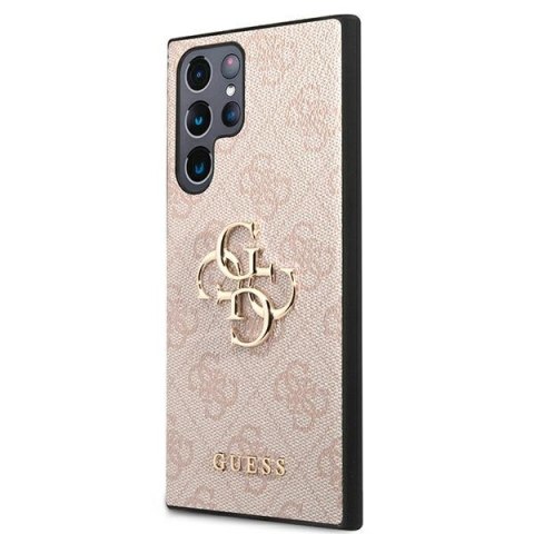 Guess GUHCS22L4GMGPI S906 S22 Ultra różowy/pink hardcase 4G Big Metal Logo