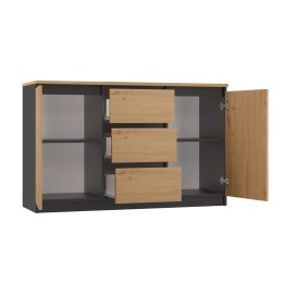 KOMODA 2 DRZWI 3 SZUFLADY ANT/ART BLAT ARTISAN KPL