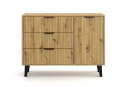 KOMODA SCANDI 1D3S SLIM DĄB ARTISAN