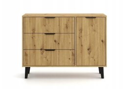 KOMODA SCANDI 1D3S SLIM DĄB ARTISAN