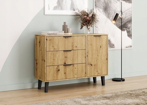 KOMODA SCANDI 1D3S SLIM DĄB ARTISAN