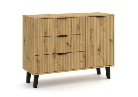 KOMODA SCANDI 1D3S SLIM DĄB ARTISAN