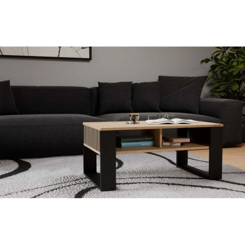 STOLIK KAWOWY MODERN 2P SLIM ARTISAN NOGA CZARNA