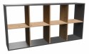REGAŁ MALAX 2X4 ANTRACYT/ARTISAN