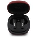 Słuchawki Bluetooth TWS BMW Leather Metal Logo ENC czerwony