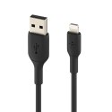 Kabel PVC USB-C to Lightning 1m Black