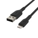Kabel PVC USB-C to Lightning 1m Black
