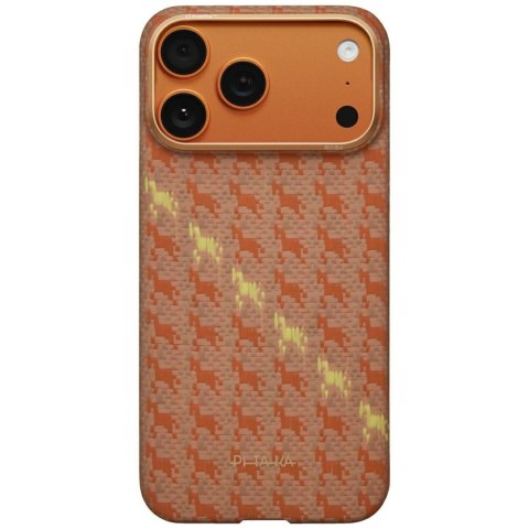 Etui PITAKA Happiness Rides Edge Case MagSafe do iPhone 17 Pro Max amber