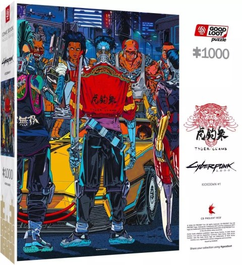 Puzzle Good Loot: Cyberpunk 2077 - Kickdown, 1000 elementów
