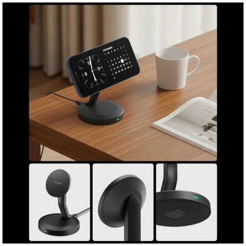 Ładowarka indukcyjna Spigen Essential EF151MS 15W MagSafe czarny