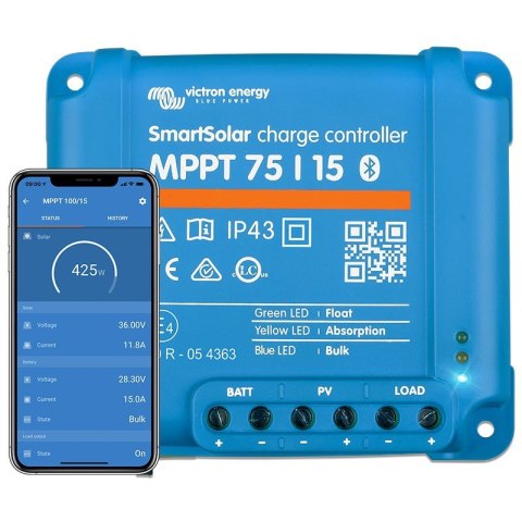 Regulator ładowania Victron Energy SmartSolar MPPT 75/15