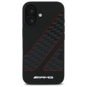 AMG AMHMP16S2SCFR iPhone 16 6,1" czarny/black hardcase Checkered Flag Pattern MagSafe