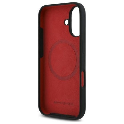 AMG AMHMP16S2SCFR iPhone 16 6,1" czarny/black hardcase Checkered Flag Pattern MagSafe