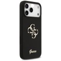 Etui Guess Silicone Big 4G Script do iPhone 17 Pro Max czarny