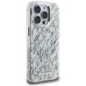 Etui Karl Lagerfeld IML Karl Script Pattern MagSafe do iPhone 16 Pro Max biały