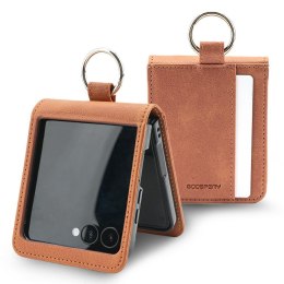 Etui Mercury Basic Diary do Samsung Galaxy Z Flip7 jasnobrązowy