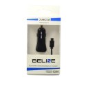 Ładowarka sam. Beline 2xUSB + USB-C 2,1A czarna/black