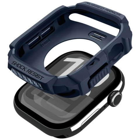Etui Spigen Rugged Armor V2 do Apple Watch 10 / 11 42mm granatowy