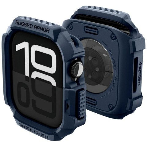 Etui Spigen Rugged Armor V2 do Apple Watch 10 / 11 42mm granatowy