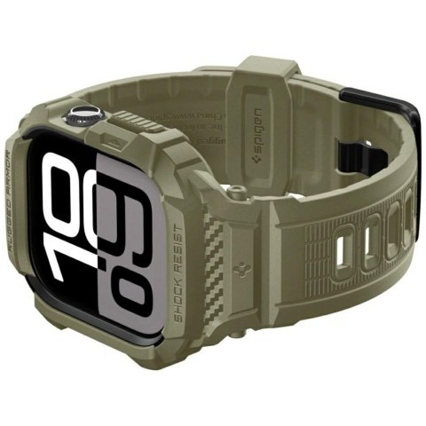 Pasek Spigen Rugged Armor Pro V2 do Apple Watch 10 / 11 46mm khaki