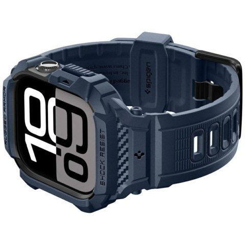 Pasek Spigen Rugged Armor Pro do Apple Watch 10 / 11 42mm granatowy