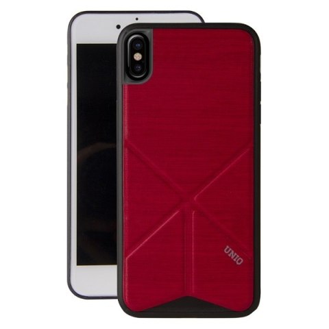 UNIQ etui Transforma Ligne iPhone X/Xsczerwony/fire red