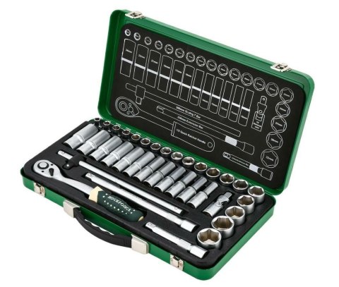 Zestaw kluczy ROCKFORCE 36 elementów 1/2" 8-32mm