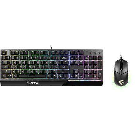 MSI Vigor GK30 COMBO US MSI | Vigor GK30 COMBO | Zestaw klawiatura i mysz | Podświetlenie LED RGB | US | Przewodowy
