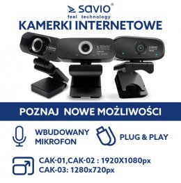 Kamera internetowa USB Full HD, CAK-02