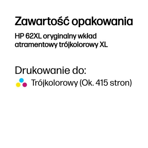 HP 62 XL Ink Color C2P07AE