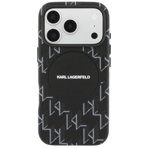 Etui Karl Lagerfeld Monogram logo MagSafe do iPhone 17 Pro czarny