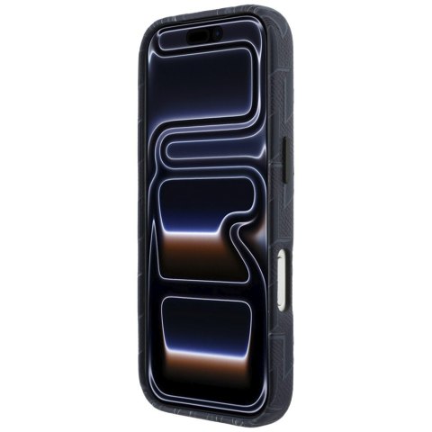 Etui Karl Lagerfeld Monogram logo MagSafe do iPhone 17 Pro niebieski