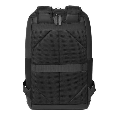Rivacase Eden plecak City backpack Czarny Poliester, Skóra woskowana (Pull Up)