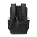 Rivacase Eden plecak City backpack Czarny Poliester, Skóra woskowana (Pull Up)