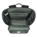 Rivacase Eden plecak City backpack Czarny Poliester, Skóra woskowana (Pull Up)