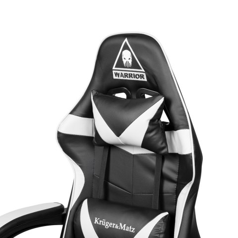 Fotel gamingowy Kruger&Matz Warrior GX-150 Czarno-Biały