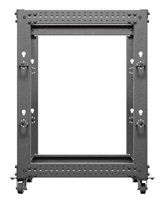 OPEN RACK 19" 15U 600X600-1100 REGULOWANY CZARNY LANBERG