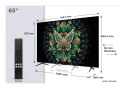 Telewizor TCL 65C69K QD-Mini LED 65" 4K Ultra HD Google TV Dolby Atmos DVB-T2 Metaliczny
