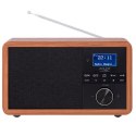 Adler | AD 1184 | Radio DAB+ Bluetooth | Black/Brown | Alarm function