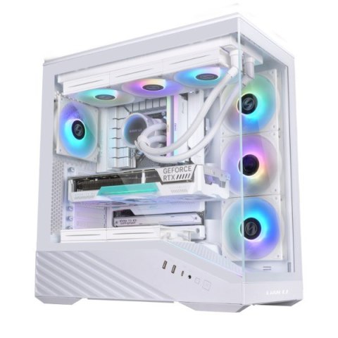 Obudowa PC Lian Li Vector V100, Midi-Tower, ATX, RGB, Szkło Hartowane - Białe