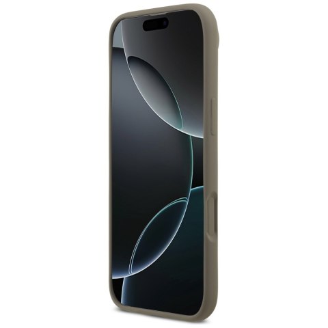 Etui Guess Silicone Big 4G Script do iPhone Air brązowy