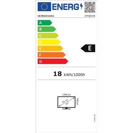 LG | 24TQ510S-PZ | 23.6 "" | VA | HD | 16:9 | 14 ms | 250 cd/m² | Black | HDMI ports quantity 2 | 60 Hz