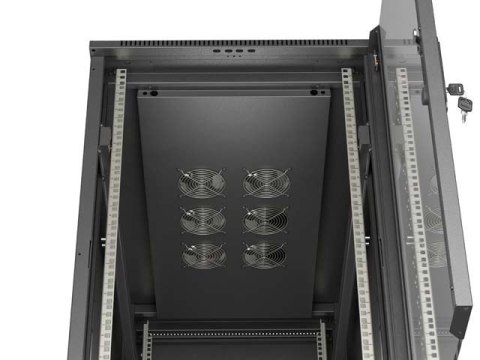 Lanberg FF01-6222-12B stojak 22U Stojak wolnostojący Czarny