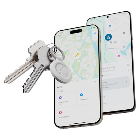 Xtorm XTAG2GA10-3PACK lokalizator GPS Uniwersalne Inteligentny brelok Biały