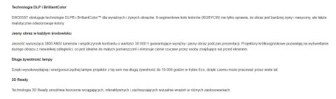 VIVITEK PROJEKTOR KRÓTKOOGNISKOWY DW355ST