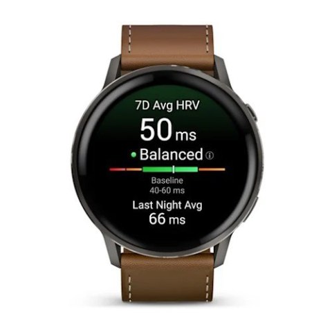 Zegarek Garmin Venu 4, 45mm AMOLED Brown